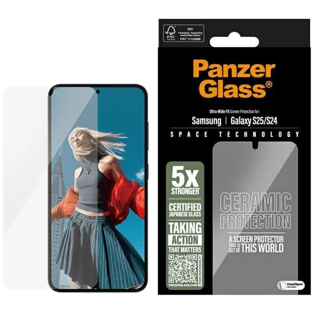 PanzerGlass Keramiskt skärmskydd Samsung Galaxy S25