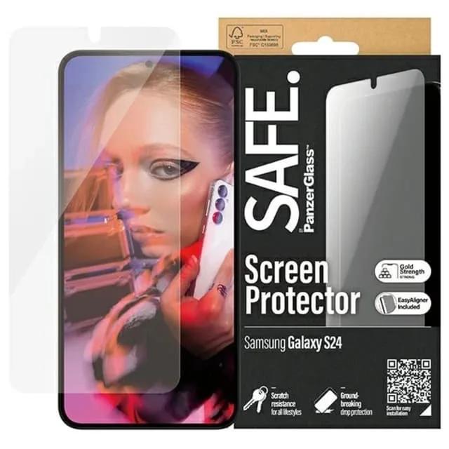 PanzerGlass SAFE. by PanzerGlass Skärmskydd till Samsung Galaxy S24, Transparent