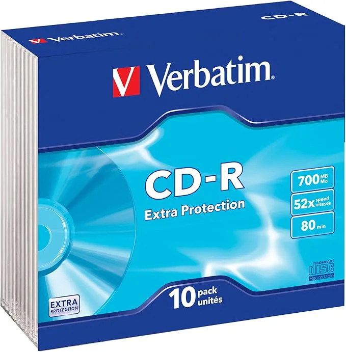 Verbatim 43415 CD-R Slim Jewel Case