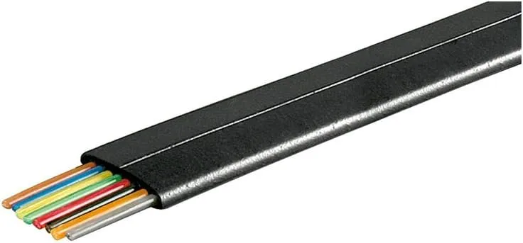Goobay 93308 platt telefonkabel 100 m rulle