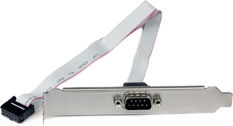 StarTech.com 16in Serial Male to Motherboard Header Slot Plate