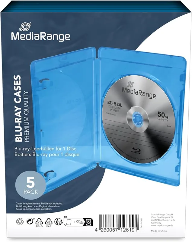 MediaRange BOX38 BD-tomt fodral