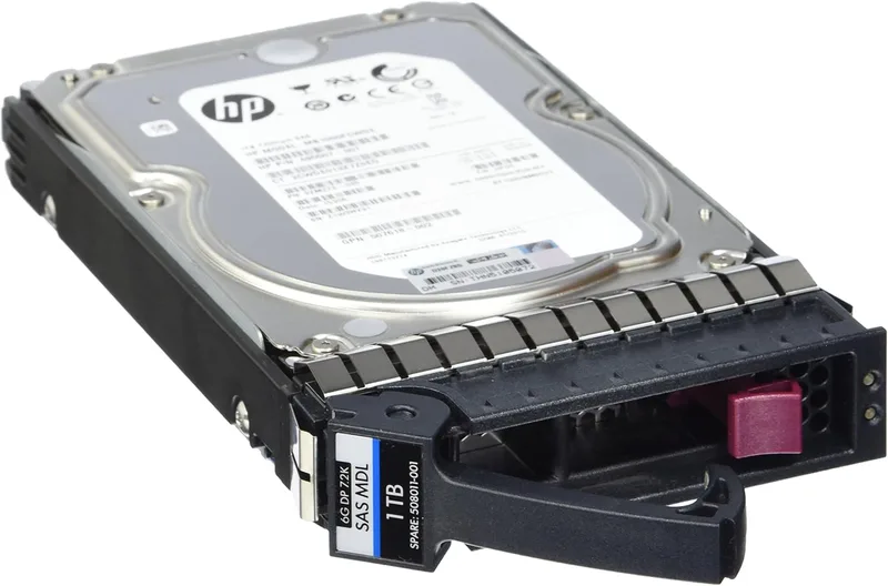 HPE 1 TB LFF 6G SAS 7K2 LFF dubbel port mittlinje HDD
