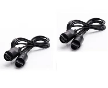 2 x styrenhetförlängningskabel för N64 Nintendo 64 Controller