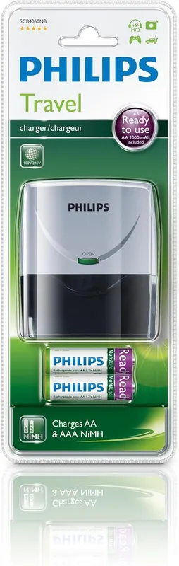 Philips Multilife laddare, batterier scb4060nb/10 – batteriladdare