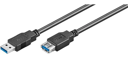 Goobay 95726 Super USB 3.0 kabel förlängning/förlängningskabel för enheter med USB-port/dataöverföring 5 Gbit/s/trippel skärmad / 5 m