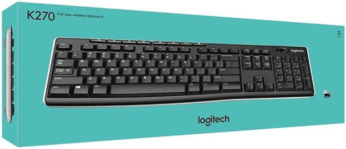 Logitech K270 2,4 GHz trådlöst tangentbord för Windows, Layout Franska AZERTY