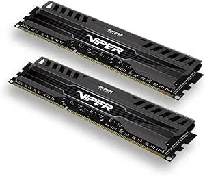 Patriot Viper 3-serien, Svart Mamba, DDR3 8 GB (2 x 4 GB) 1 600 MHz Dual Channel Kit (PV38G160C9K)