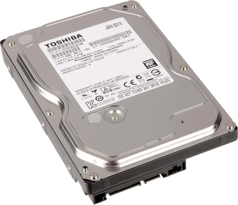 Toshiba 1TB 3.5" 7.2k SATA HDD