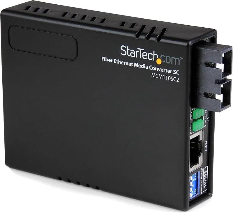 StarTech.com 10/100 Mbit/s Ethernet LWL/glasfiber multiläge mediakonverterare SC 2 km