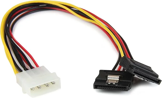 StarTech .com 30 cm 4-stifts LP4 till SATA Y-strömkabel