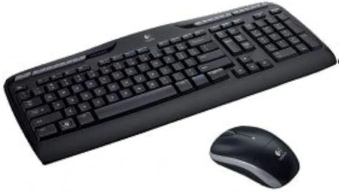Logitech MK330 trådlös tangentbordsmusuppsättning, 2,4 GHz-anslutning via Unifying USB-mottagare, 4 programmerbara G-tangenter, 12-24 månaders batteritid, US INTL/italiensk QWERTY-layout