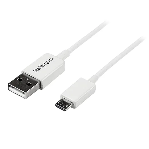StarTech .com 2M WHITE USB TO MICRO USB CBL
