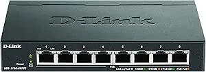 D-Link DGS-1100-08PV2/E 8-Portars Gigabit PoE Smart Managed Switch