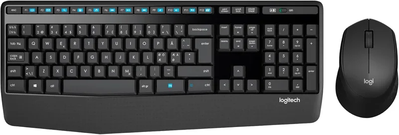 Logitech MK345 Trådlös uppsättning med tangentbord i