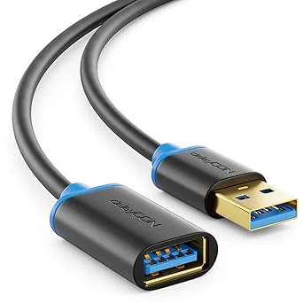 deleyCON 3,0m USB 3.0 Super Speed Förlängningskabel