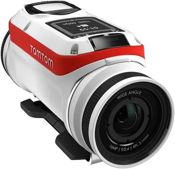 TomTom Bandit Base Pack actionkamera (inkl. grundläggande tillbehör, vattentät, inga kablar krävs, enkel att använda, inbyggda sensorer)