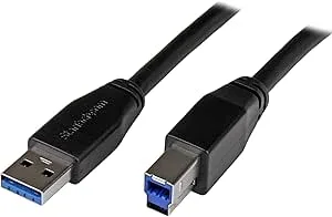 StarTech .com 10 m aktiv USB 3.0 USB-A till USB-B-kabel