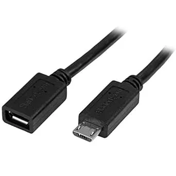 StarTech .com 0,5 m Micro USB förlängningskabel
