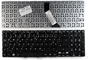 Keyboards4Laptops Tyskt svart utbytbart laptoptangentbord kompatibelt med Acer Aspire V5-531-967B4G32MABB