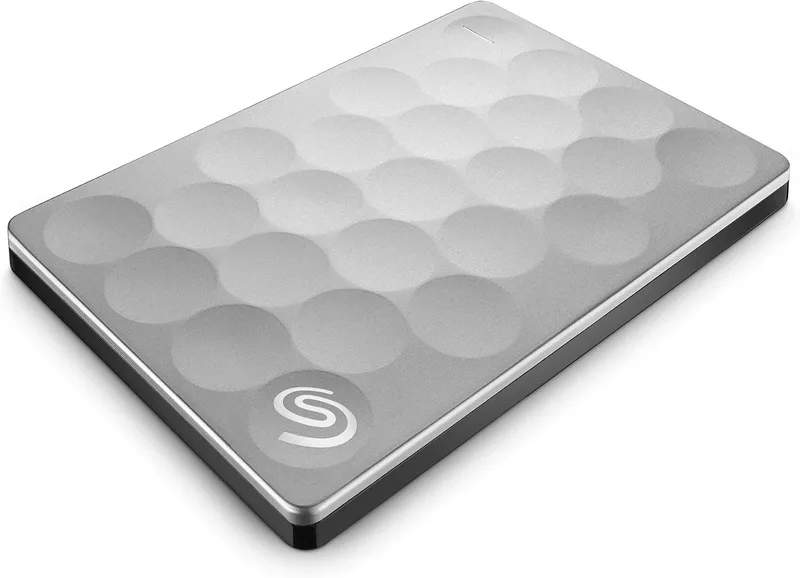 Seagate Backup Plus Ultra Slim 1TB, bärbar HDD, platina, USB 3.0, för bärbar dator och Mac, 2 månaders prenumeration på Adobe CC för foto (STEH1000200)