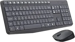 Logitech MK235 Combo med trådlöst tangentbord och mus för Windows