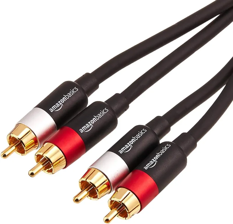 Amazon Basics 2 RCA-ljudkabel