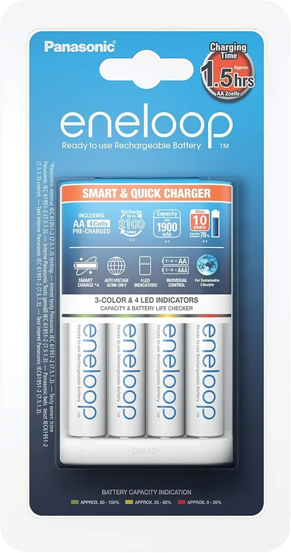 Panasonic eneloop smart snabbladdare