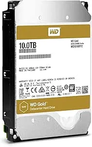 WD guld 10 TB HDD 7200 rpm 6 GB/s seriell ATA SATA 256 MB cache 8,9 cm 3,5 tum intern RoHS-kompatibel Enterprise Bulk