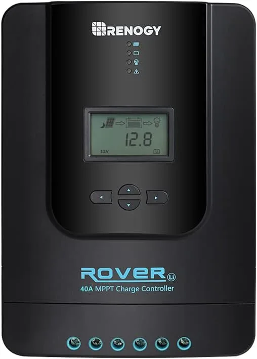 Renogy Rover 40 Amp 12V/24V DC MPPT Solregulator