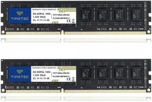 Timetec 16GB (2x8GB) DDR3L / DDR3 1600MHz PC3L-12800