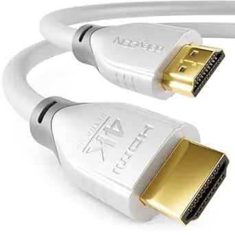 deleyCON HDMI Kabel 0,5m 4K@60Hz 2K@165Hz med ARC Ethernet UHD HDR 3D Hög Hastighet 18 Gbps HDMI-Kabel för Soundbar Blu-Ray Projektor Bärbar Dator TV PS4 PS5 Konsol PC Skärm