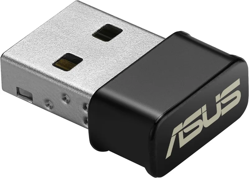 Asus USB-AC53 Nano AC1200 dubbla band Wi-Fi USB-minne (802.11ac, MU-Mimo-stöd)