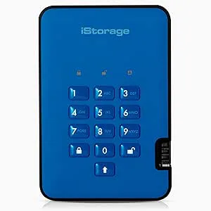 iStorage diskAshur2 HDD 1TB blå
