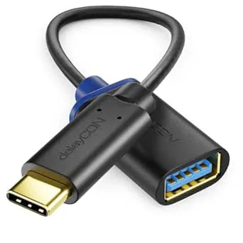 deleyCON 1 Styck Adapter USB C till USB A
