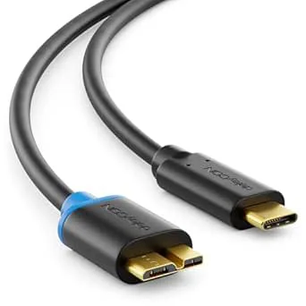deleyCON 0,5m USB 3.0 Micro B-Kabel -