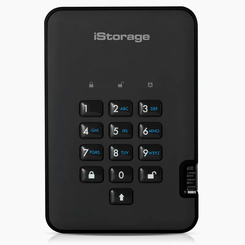 iStorage diskAshur2 HDD 3 TB Secure Portable Hard Drive