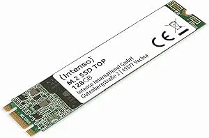 Intenso TOP 3832430 M.2 SATA III Intern SSD, Grön, 128 GB