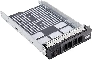 RGBS 3,5 tum SAS SATA hårddisk bricka Caddy med drivmonteringsskruvar för DELL 3,5 tum F238F 0G302D G302D 0F238F 0X968D X968D SAS/SATAu, DELL Poweredge R610, R710, T610, T710 med 4 skruvar