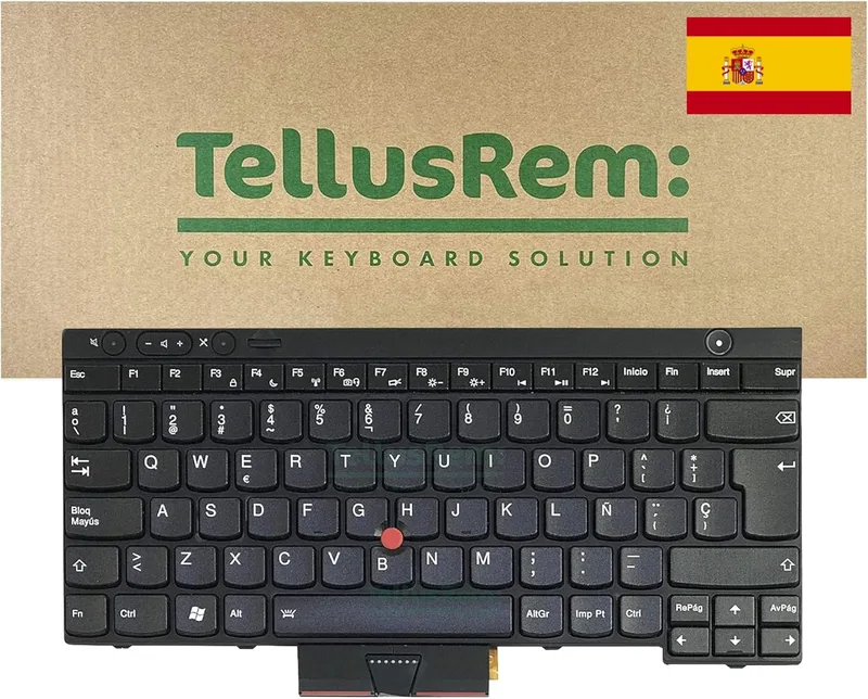 ersättande spanskt bakgrundsbelyst tangentbord för Lenovo Thinkpad