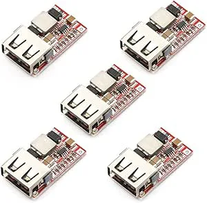 iHaospace 5 st 6-24 V 12 V/24 V till 5 V 3 A billaddare modul DC Buck Stäng omvandlare Strömförsörjningsmodul