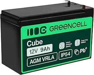Green Cell AGM-batteri VRLA 12 V 9Ah