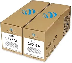 2X CF287A, 87A svart Duston toner