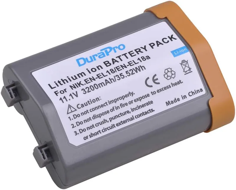 DuraPro 3 200 mAh EN-EL18 batteri för Nikon