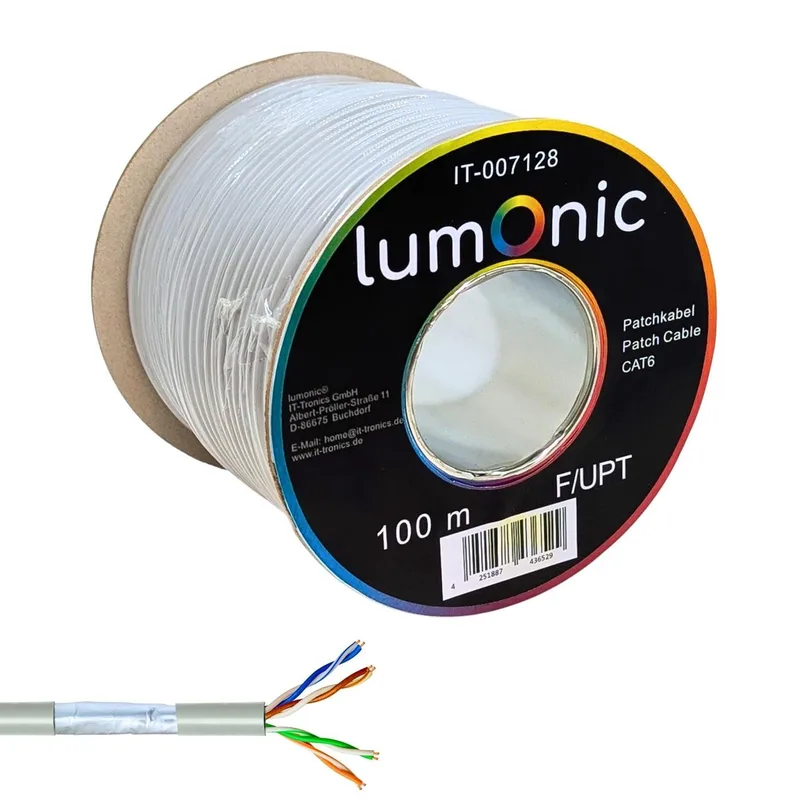 Lumonic 100m Nätverkskabel CAT 6 F/UTP