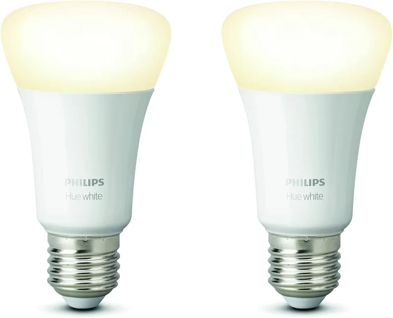Philips Hue White 9W (60W) / A60 / E27 / 2-pack