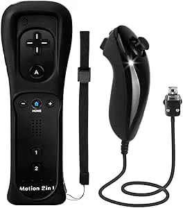 TechKen 2-i-1 fjärrkontroll för Wii Motion Plus