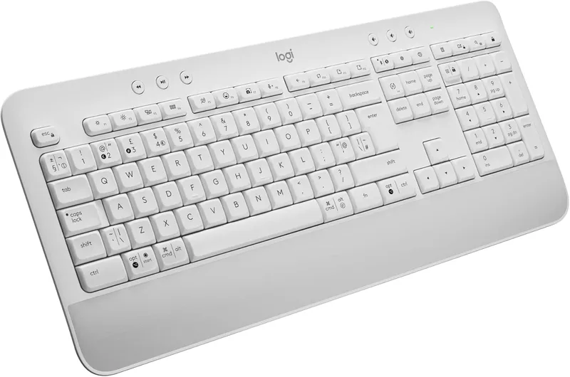 Logitech Signature K650 Comfort Full-Size Trådlöst Tangentbord med Handledsstöd, Brittisk Engelska QWERTY