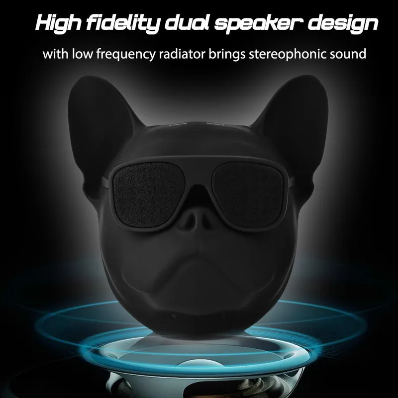 Tangxi Trådlös Bluetooth 4.1-högtalare, bärbar mini-högtalare för utomhusbruk med hundformad