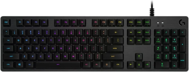 LOGITECH G512 CARBON LIGHTSYNC MEKANISKT RGB-SPELTANGENTBORD MED GX BROWN BRYTARE, SKANDINAVISK LAYOUT